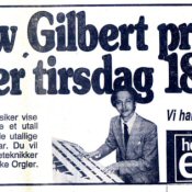 1980. Norway tour advert